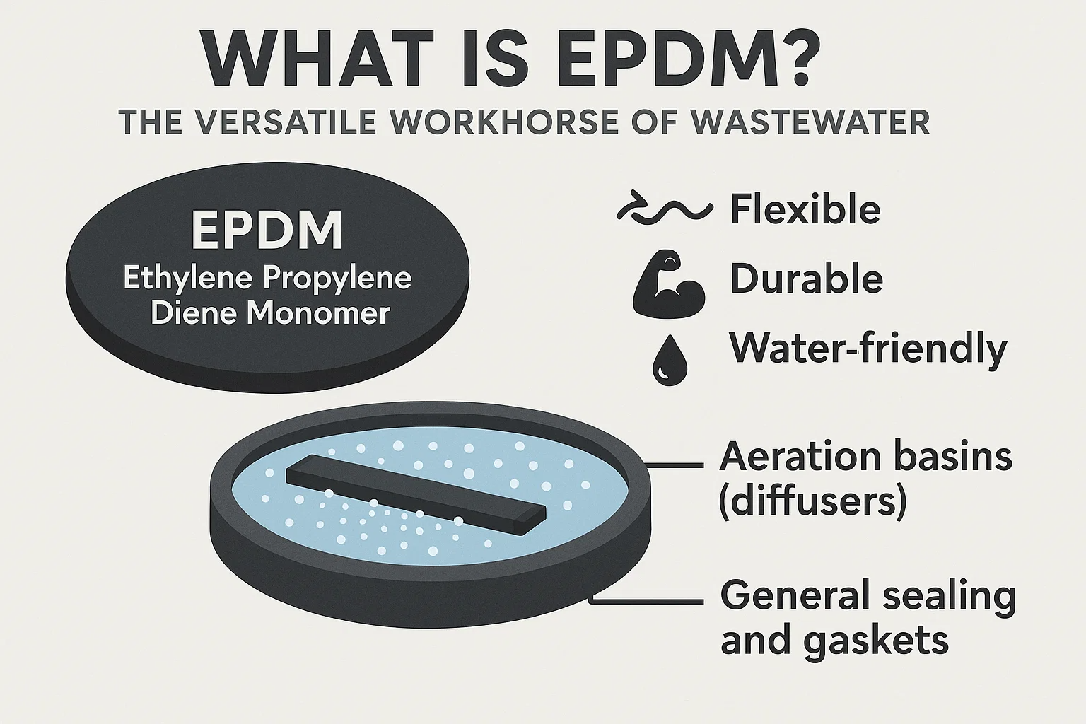 Membran EPDM vs. PTFE: Panduan Komprehensif untuk Pengolahan Air Limbah